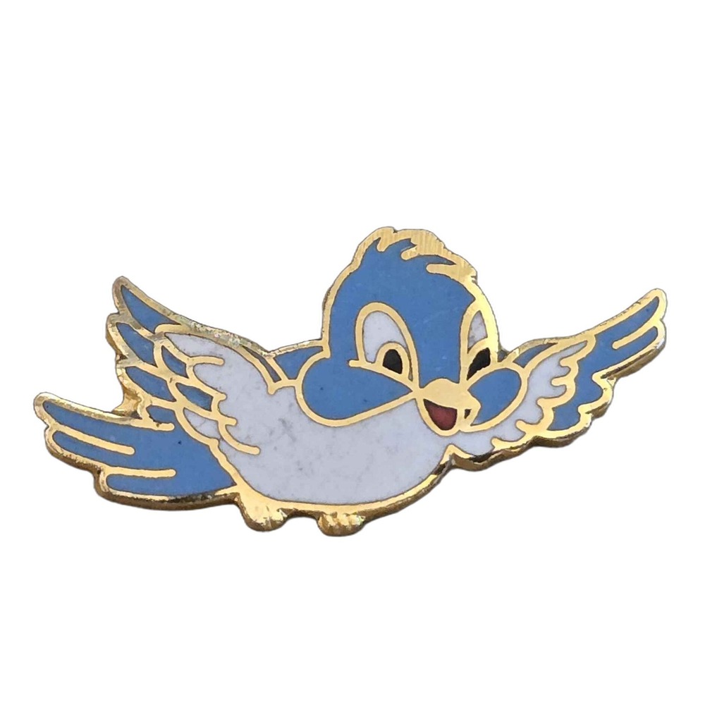 Cinematically Styled Flying Bluebird Animal Lapel Vest Hat Pin K32
